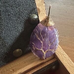 Amethyst Wire Wrapped Pendant